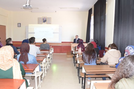 AYAY Bölümü Bahar Yarıyılı Akademik Açılış Dersini Sayın Rektörümüz Yaptı